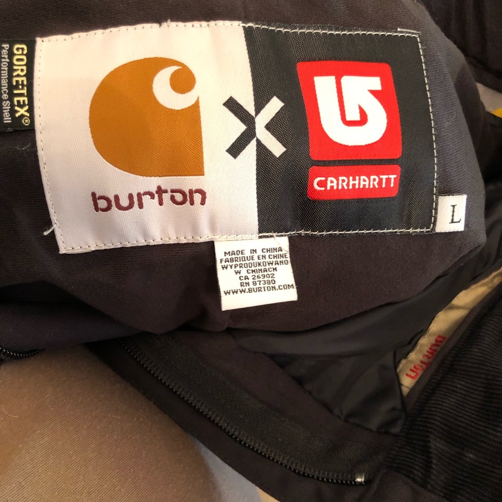 BurtonX Carhartt Gore-Tex Snowboard Pants L  RARE!